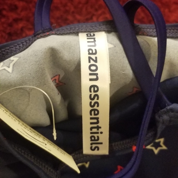 Amazon Essentials Girl's Infant 1 piece Patriotic Swimsuit New With Tag - Picture 6 of 8